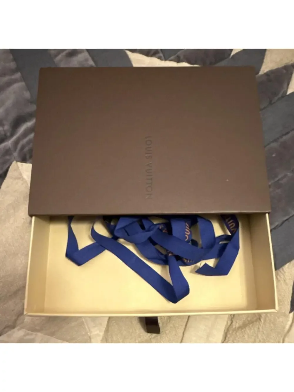 Louis Vuitton Brown Vintage Gift Box, 7.5” L X 5.5” W X 1.5” H AUTHENTIC